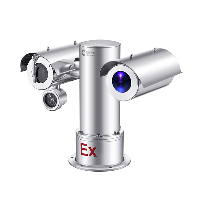Caméra intégrée de surveillance des gaz laser antidéflagrante 4MP